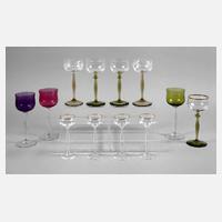 Konvolut Jugendstilgläser111