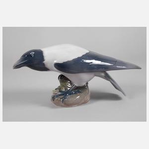 Royal Copenhagen Krähe mit Frosch