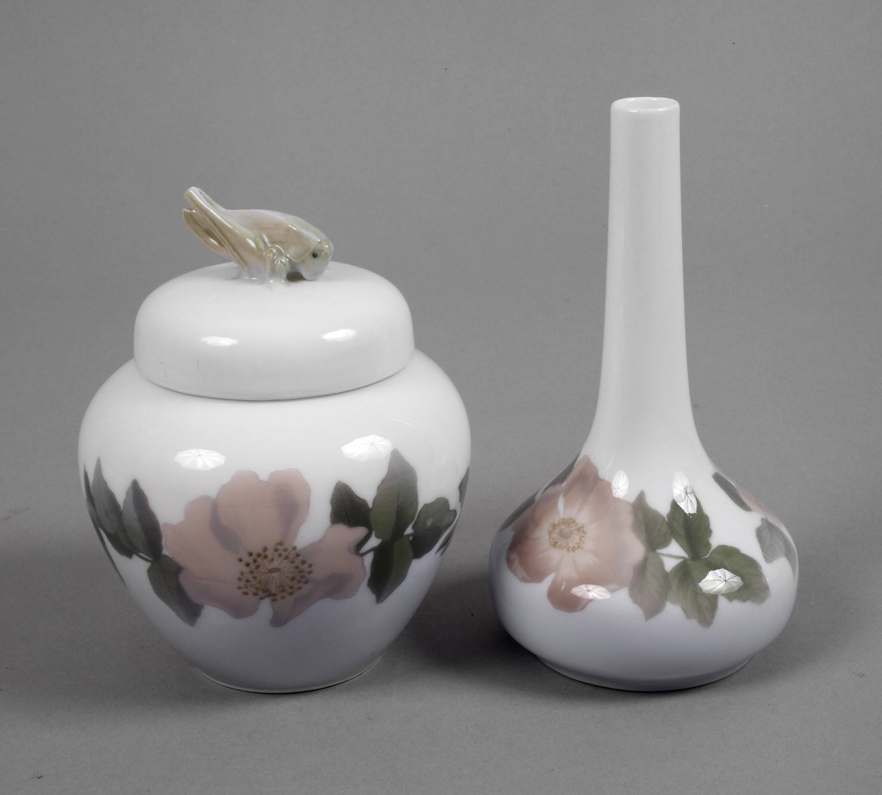 Royal Copenhagen Vase und Deckeldose