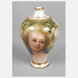 Vase mit Mädchenportrait