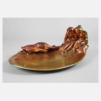 Zsolnay Pecs große figürliche Schale111