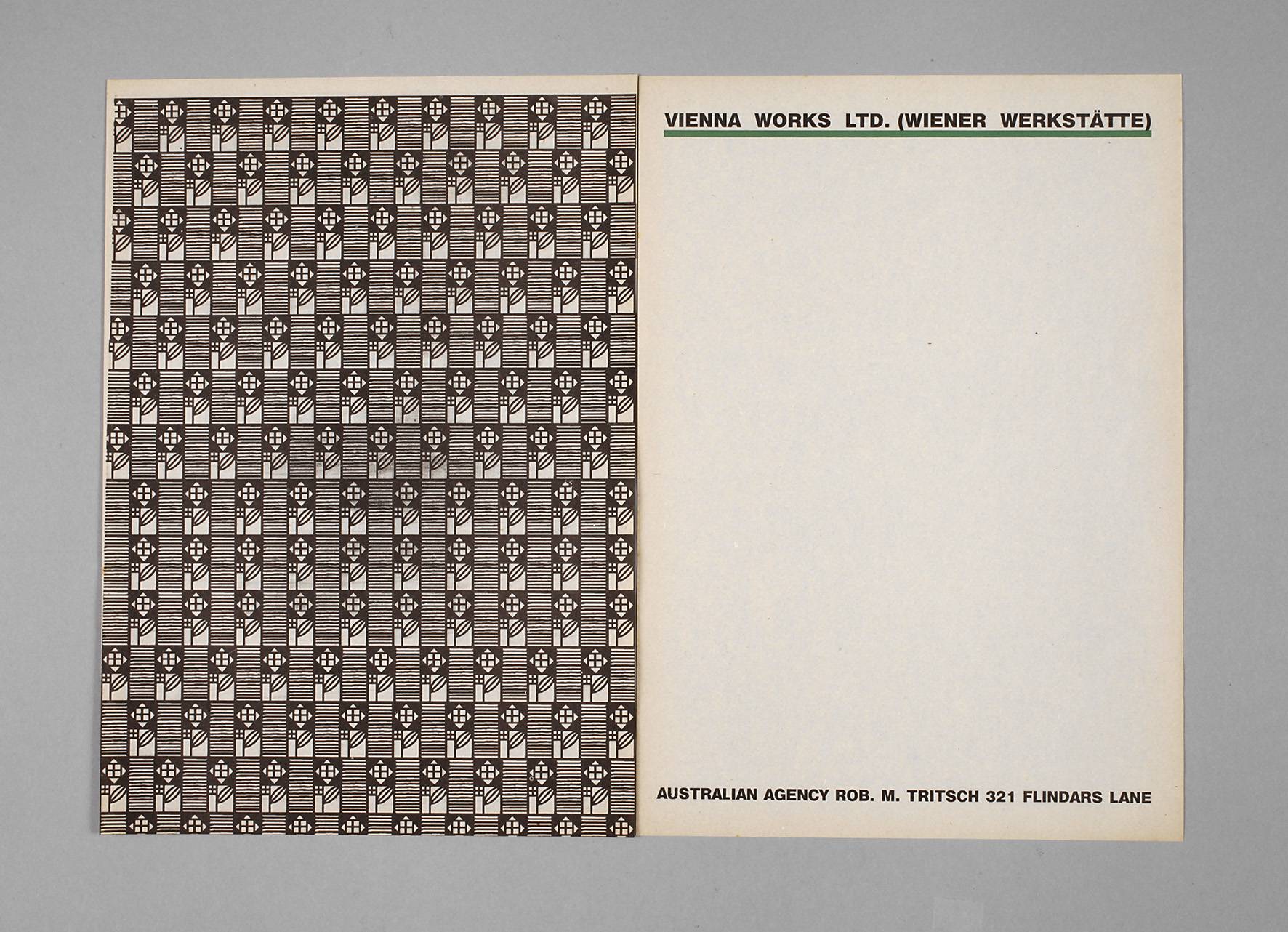 Einschlagpapier der Wiener Werkstätte