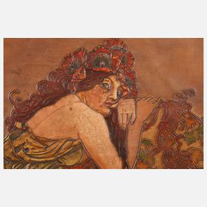 Triptychon nach Alfons Mucha