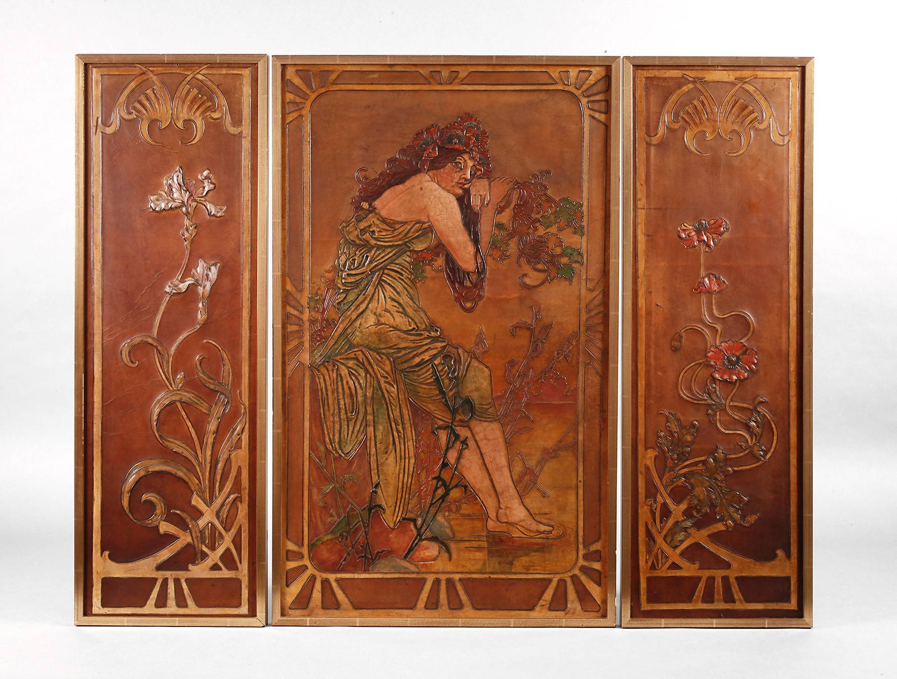 Triptychon nach Alfons Mucha