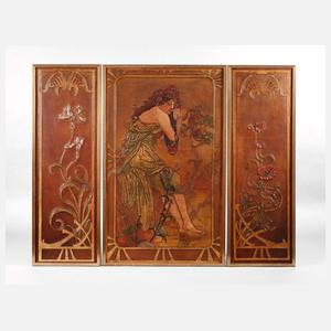 Triptychon nach Alfons Mucha