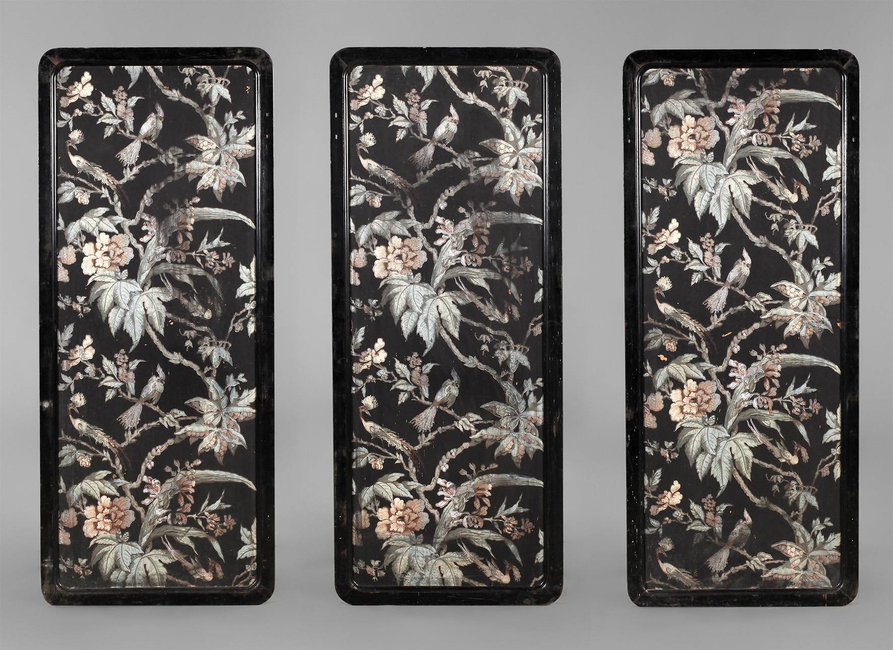 Drei Wandpaneele Art deco