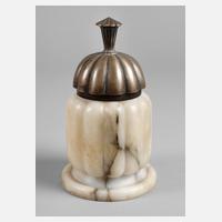 Marmordose mit Silberdeckel111