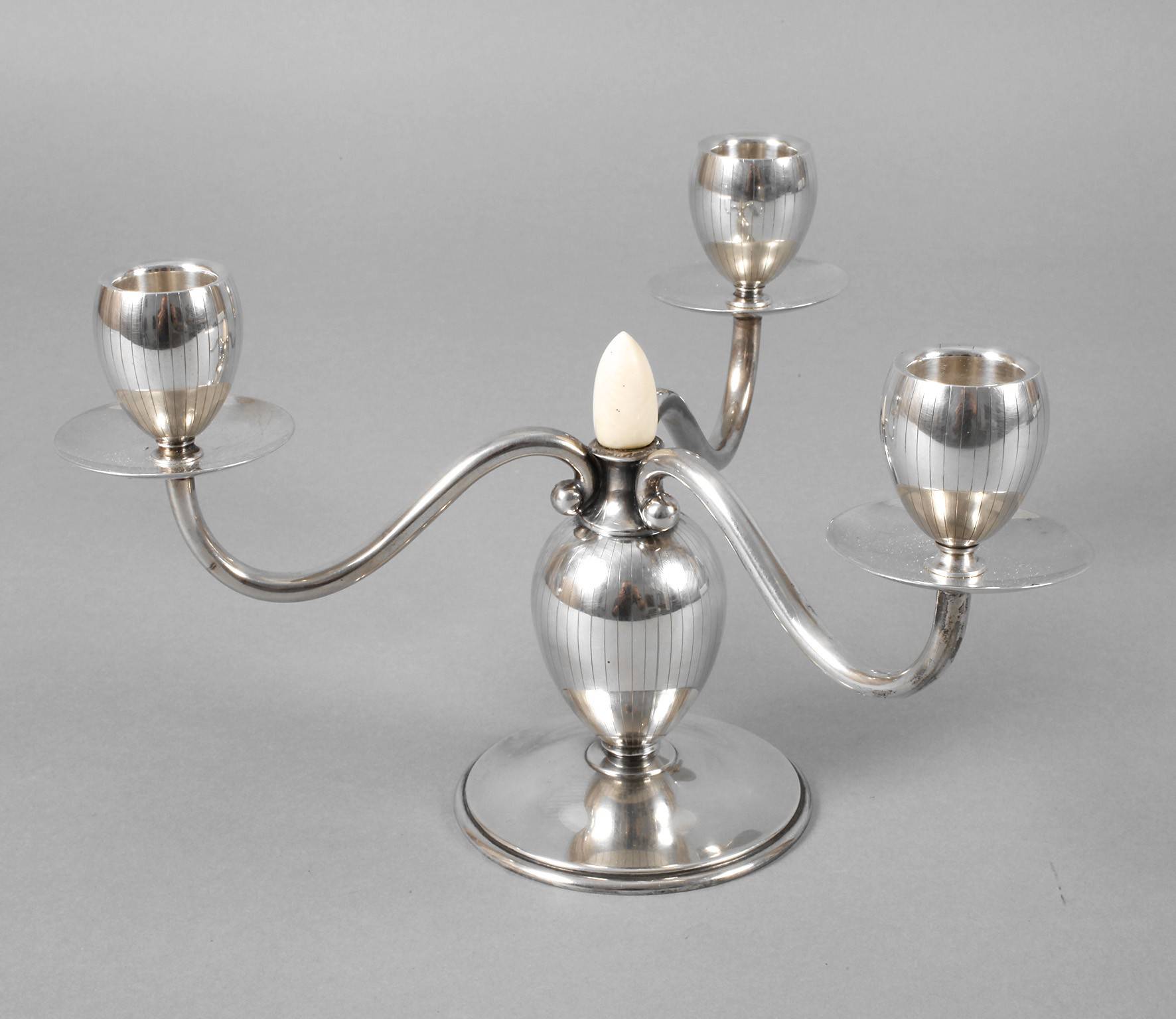 Silberleuchter Art déco