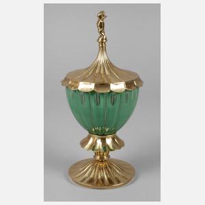 Deckelpokal mit Indianerputto