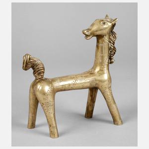 Expressives Bronzepferd