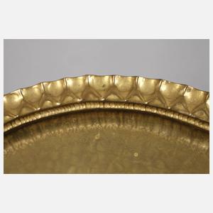 Großes Messingtablett Art déco