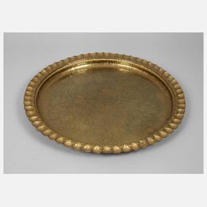 Großes Messingtablett Art déco