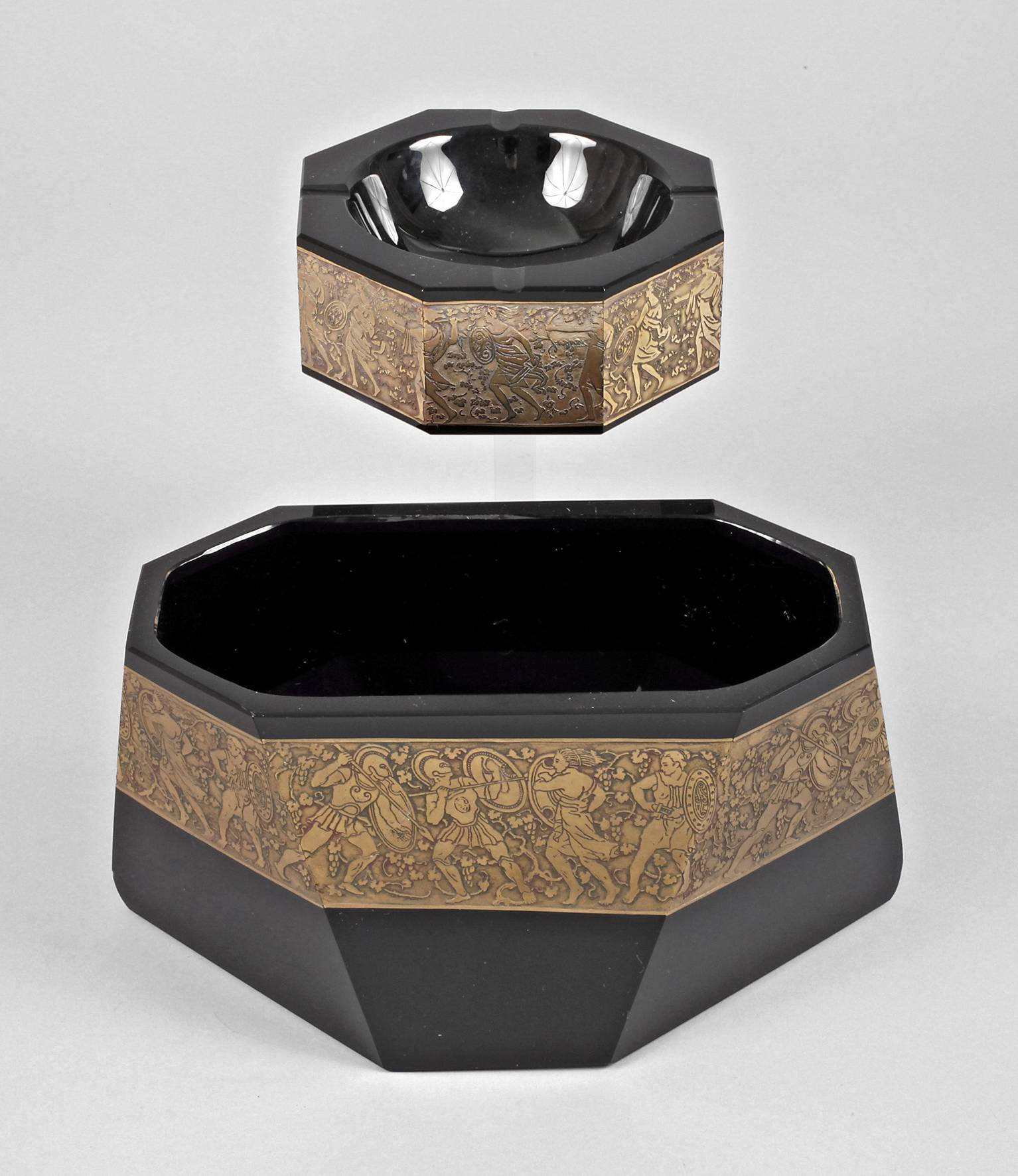 Moser Karlsbad Jardiniere und Aschenbecher