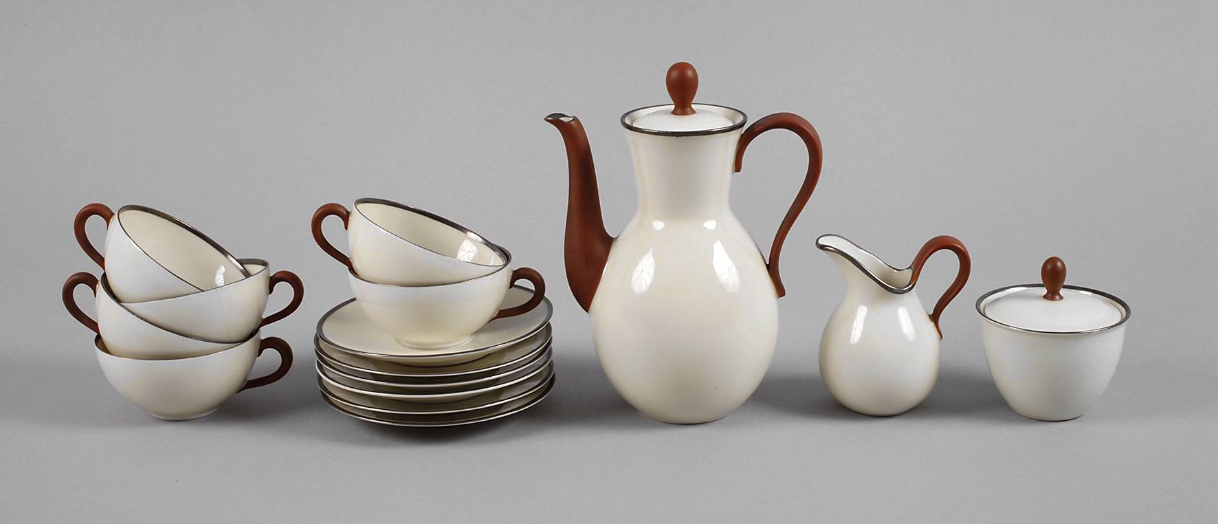 Kästner Mokkaservice Art déco