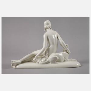Rosenthal Diana mit Hund