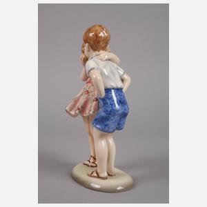 Goldscheider Wien Kinderpaar