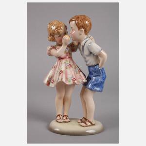 Goldscheider Wien Kinderpaar