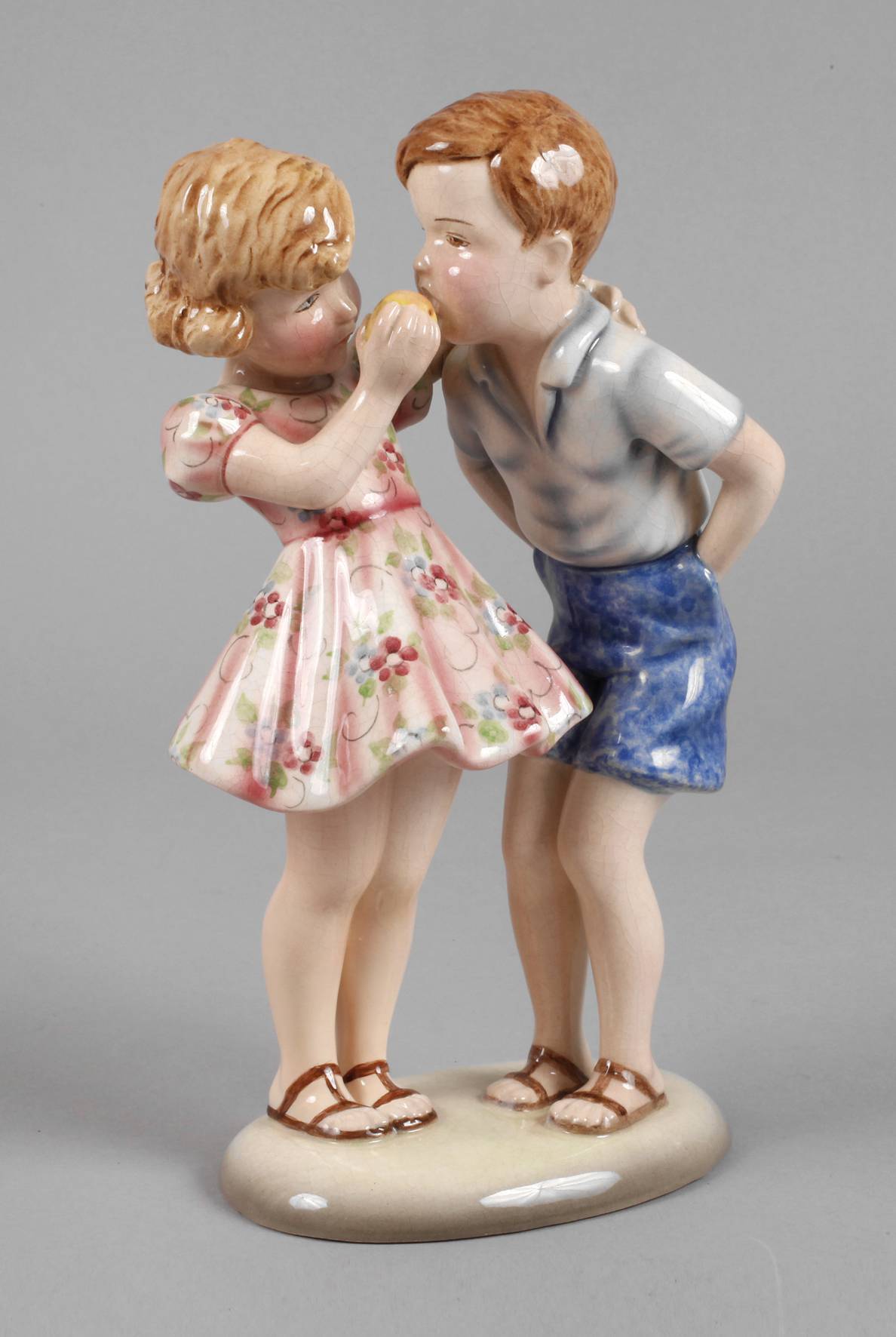 Goldscheider Wien Kinderpaar