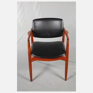 Armlehhnstuhl Teakholz Orum