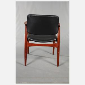 Armlehhnstuhl Teakholz Orum