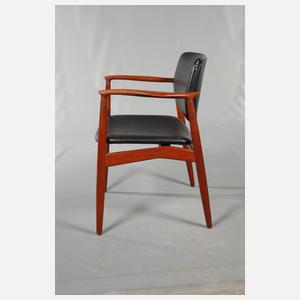 Armlehhnstuhl Teakholz Orum