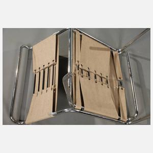 Paar Stahlrohrsessel