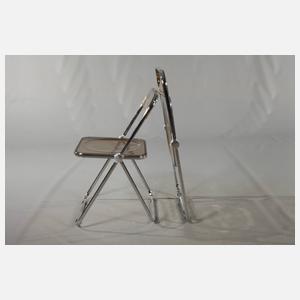 4 Plia Stühle, Giancarlo Piretti