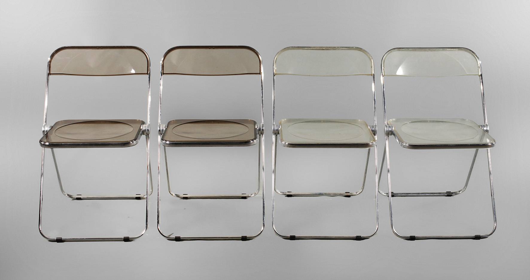 4 Plia Stühle, Giancarlo Piretti