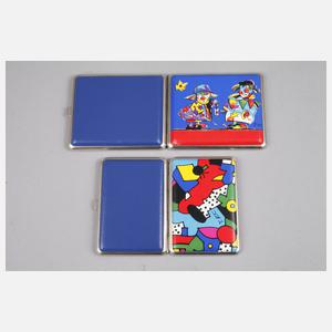 Zwei Zigarettenetuis Otmar Alt