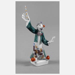 Meissen Clown als Dirigent
