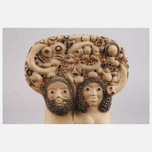 Moderne Keramik Adam und Eva