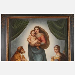 KPM Berlin große Bildplatte ”Sixtinische Madonna”
