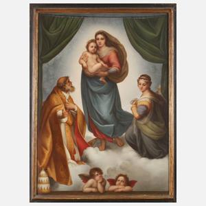KPM Berlin große Bildplatte ”Sixtinische Madonna”