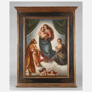 KPM Berlin große Bildplatte ”Sixtinische Madonna”