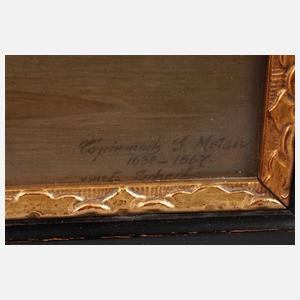 KPM Berlin Altmeisterkopie nach Gabriel Metsu 1661