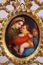 Italien kleine Wandbildplatte Madonna della Sedia