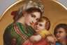 Porzellanplatte Madonna della Sedia nach Raffael