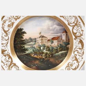 Ansichtenteller Biedermeier