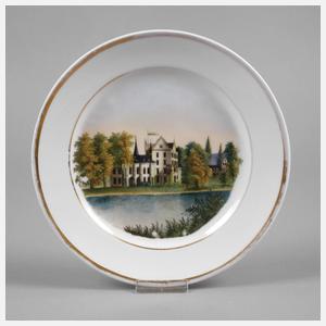 Thüringen Ansichtenteller Reinhardsbrunn bei Gotha