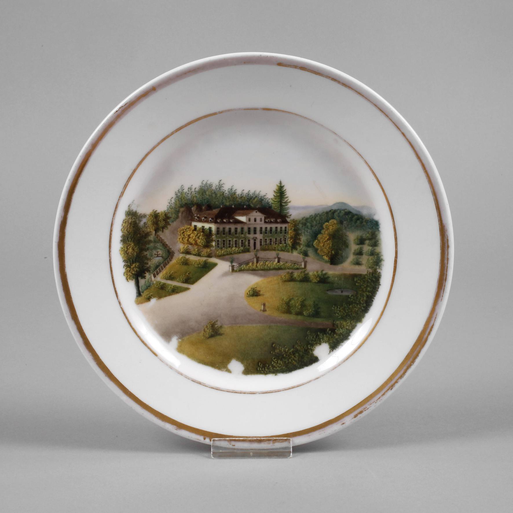 Thüringen Ansichtenteller Schloss Altenstein bei Meiningen