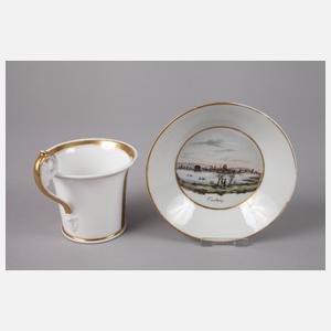 Ansichtentasse Biedermeier