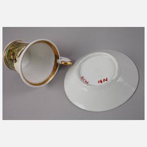 Ansichtentasse Biedermeier