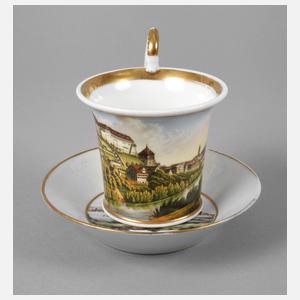 Ansichtentasse Biedermeier