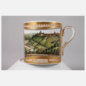 Biedermeier Ansichtentasse