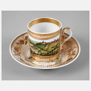 Biedermeier Ansichtentasse