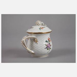 Höchst barocke Deckeltasse