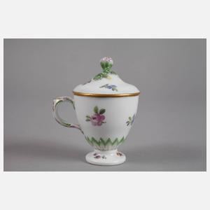 KPM Berlin klassizistische Deckeltasse