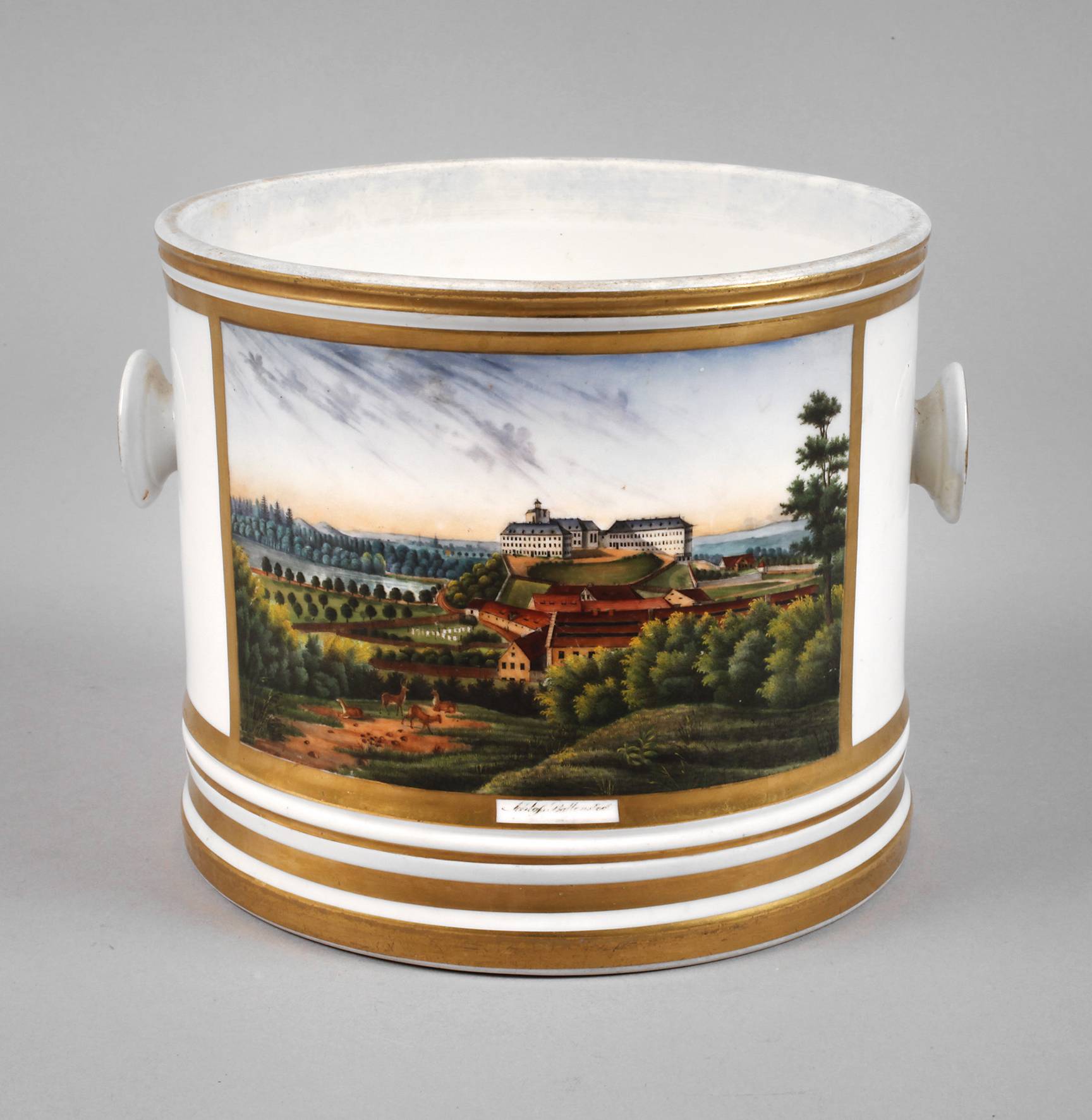 KPM Berlin Tabaktopf mit Ansichten