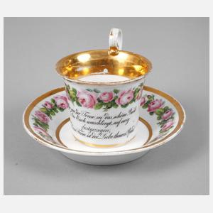 Meissen Andenkentasse zur Hochzeit