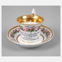 Meissen Andenkentasse zur Hochzeit111